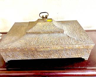Large embossed metal box