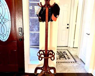Large wood coat rack