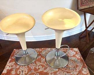 Magis Bombe pair of adjustable height bar stools