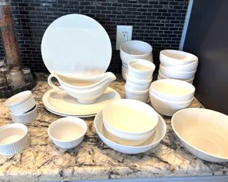 White dishes