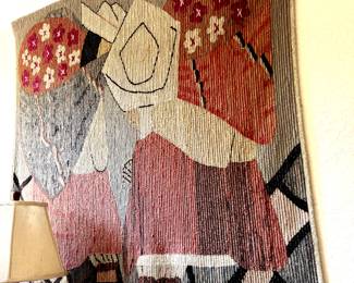 Large signed Nigerian wall hanging