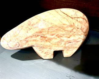 Carved alabaster sculpture