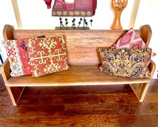 Exceptional antique church pew