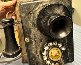 Automatic Electric rotary wall phone