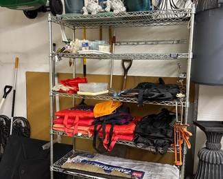 Shelving units are for sale as well!