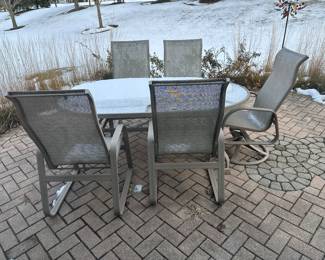 Patio table and chairs