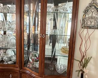 (2) lighted curio cabinets.....