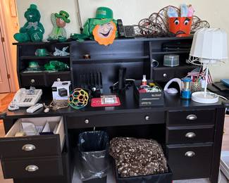 Desk and office supplies 