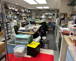 Huge craft room filled to the brim!! Scrapbooking, card making, rubber stamps and so much more!!