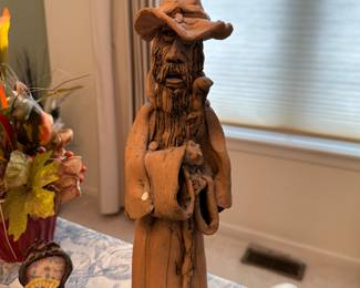 Signed Stephen Baldauf clay wizard.....
