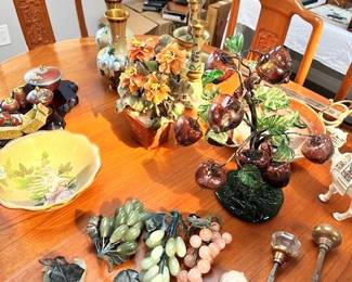 Jade and Glass Trees and grape clusters