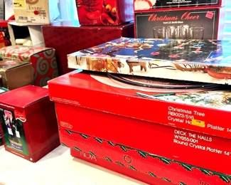 New in Box, Platters and glasses