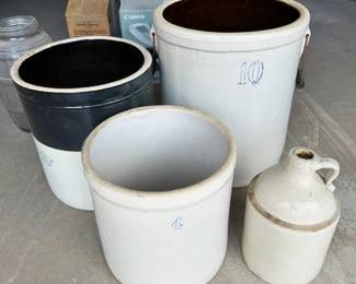 Ceramic stoneware crocks
