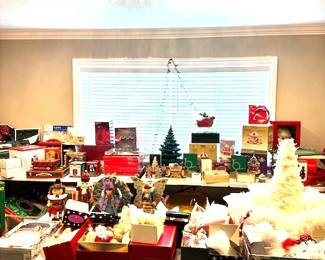 Christmas decorations galore! Many still New in Box