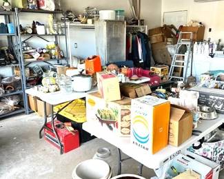 Get Ready to dig in the packed garage. SO many cool finds.