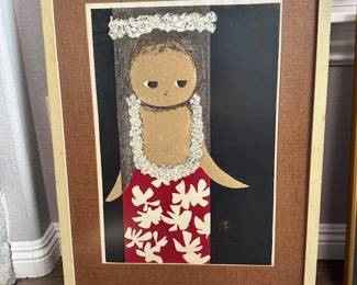 Block print of child