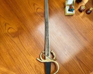 Vintage Steel ornate replica Rapier Sword