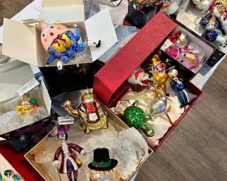 Lots of Christopher Radko Tree ornaments