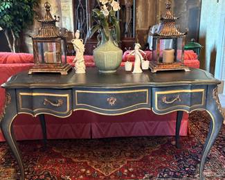Vintage French Louis XV Provincial Style Writing Desk by Drexel