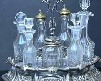 Antique cruet set