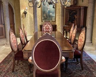 A beautiful antique dinning set 