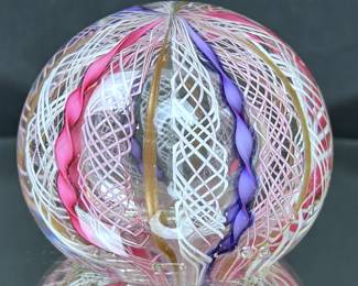 Vintage mid century Italian Murano Art Glass Paperweight