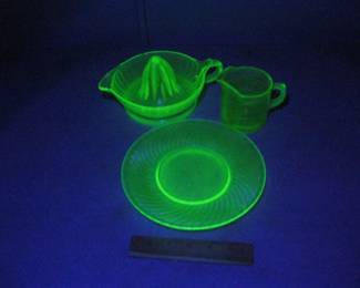 Spooky Uranium Glass!