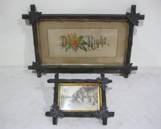 Pair of unique leaf & limb frames are my favorite item in this sale!