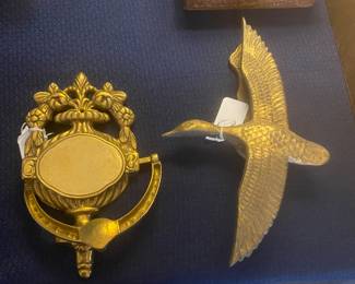 Unique brass door knockers