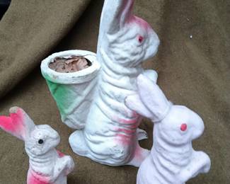 Paper Mache Rabbits