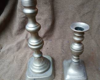 Antique Push Up Candlesticks