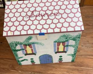 Hand painted toy chest