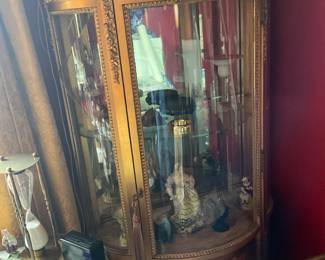 One of five ornate vitrines