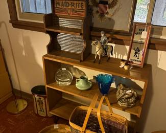 Baskets, Glass Boookends,