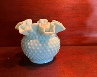 Hobnail Fenton vase