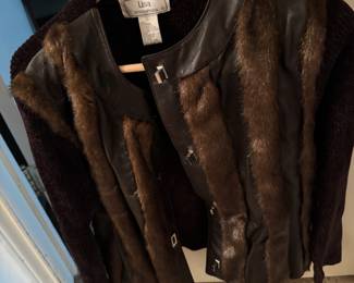Mink Trim Jacket