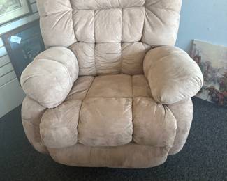 Plush recliner