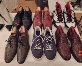 Jordan, Nike and eel skin shoes 