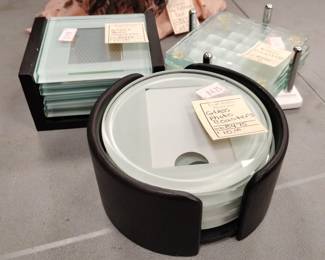 Glass coaster sets