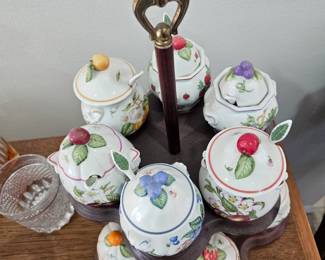 Lenox marmalade jars with stand
$125 for all