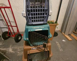 Three different sizes of pet carriers small medium and large $10,$15,$20
