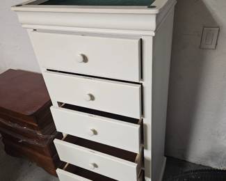 Lingerie dresser opened