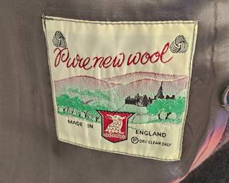 The label for the England trench coat