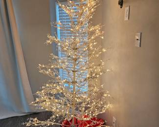 We have several Christmas trees for sale this one here with full working lights. $50