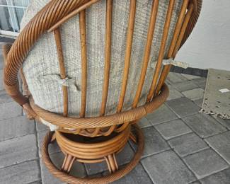 Back of Rattan chair