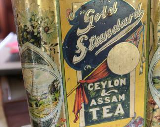 vintage tea canister