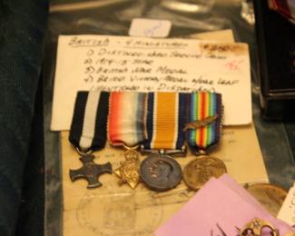military keepsakes and artifacts