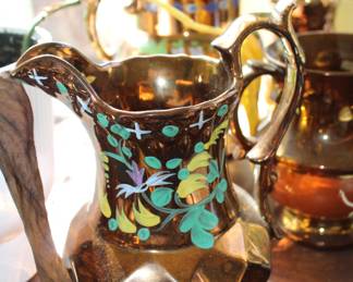 copper lusterware