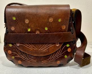 Vintage Tooled Leather Purse