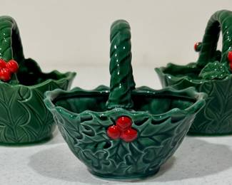 Lefton Hollyberry Baskets